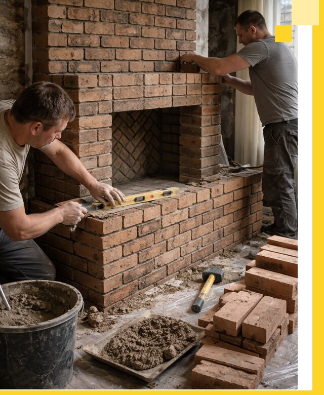 Изготовление и установка кирпичных каминов в Серове