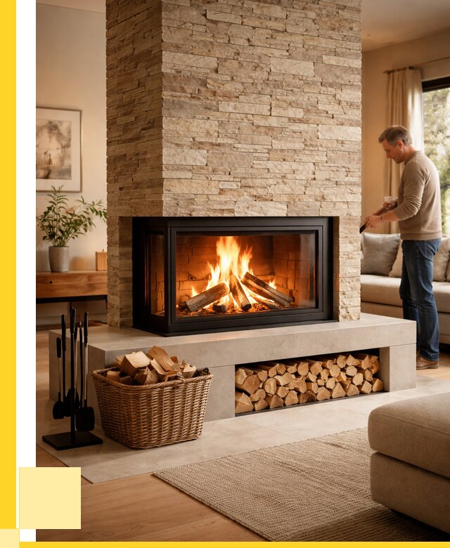 Дровяной камин под ключ в Серове от 204040 р. | ЭриданСрв