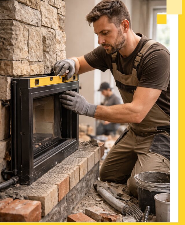 Дровяные камины под ключ в Серове: монтаж, обустройство