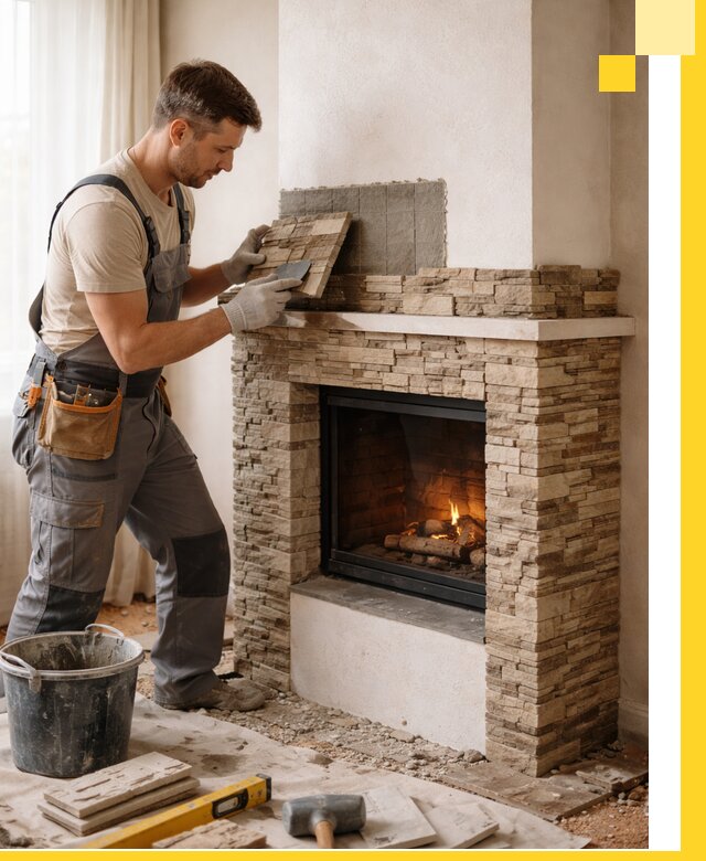 Изготовление и монтаж каминов для дома под ключ в Серове