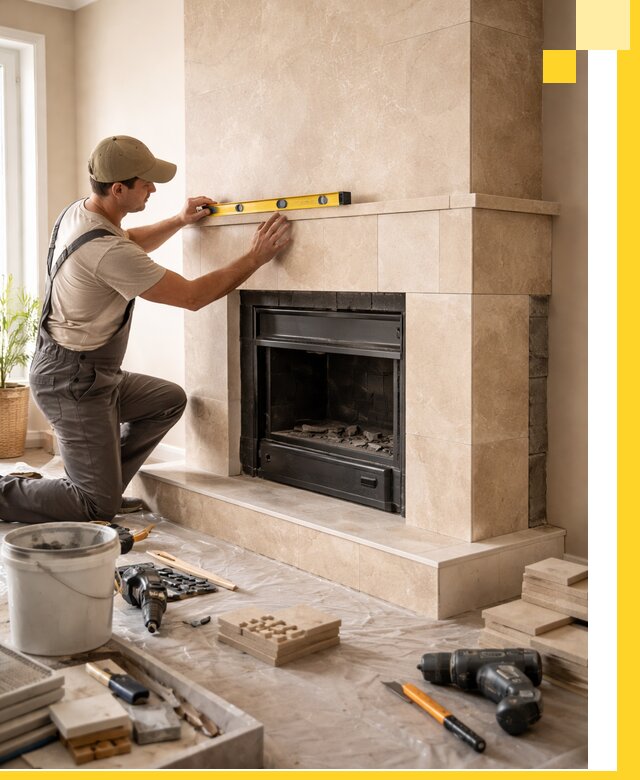 Установка и монтаж каминов в частном доме под ключ в Серове