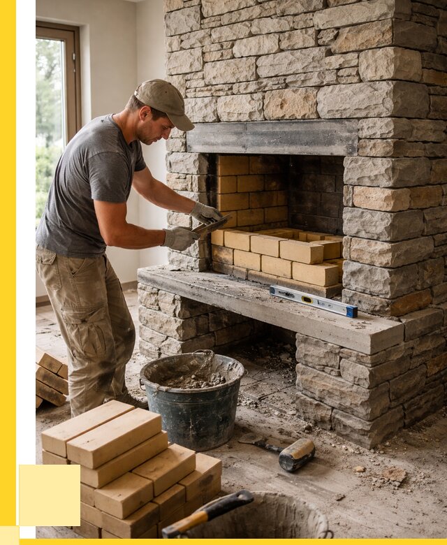 Кладка каминов и камина в Серове от 25505 р. ЭриданСрв