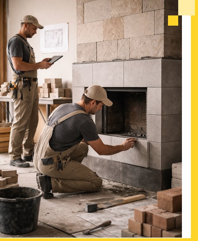 Индивидуальные проекты каминов и каминных систем в Серове