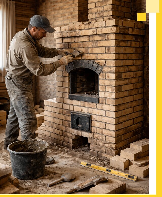 Кирпичные печи под ключ в Серове: проектирование и кладка