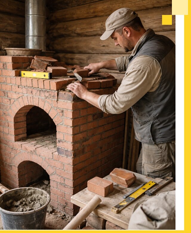 Изготовление и установка русских печей в Серове под ключ