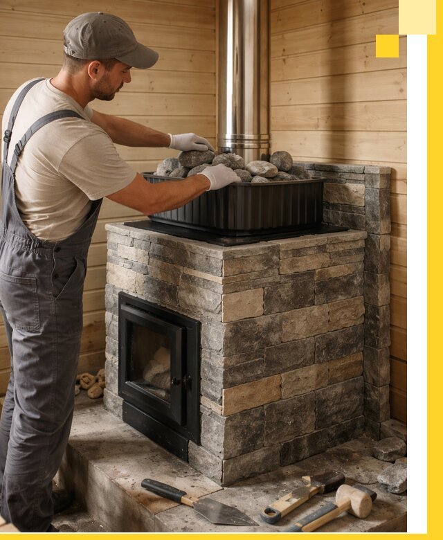 Печи для парной в Серове, производство, монтаж и обслуживание