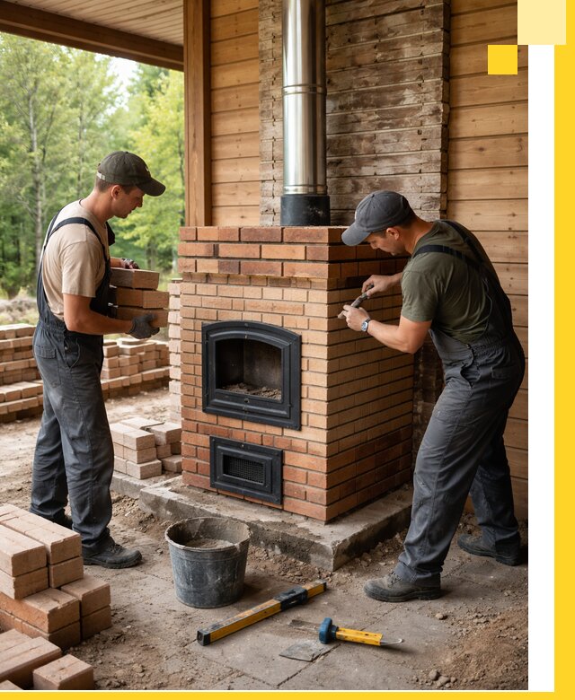 Производство и установка дачных печей под ключ в Серове