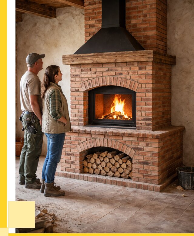 Печи камины из кирпича в Серове от 122424 р. | ЭриданСрв