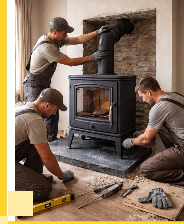 Монтаж печи камина в частном доме в Серове от 25505 р. | ЭриданСрв