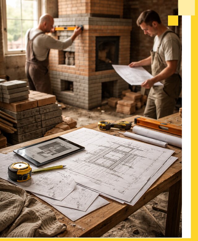 Проекты печей и каминов с индивидуальным дизайном в Серове