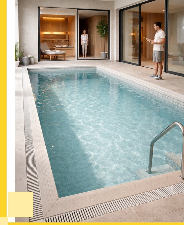 Отделка бассейна пленкой ПВХ в Серове от 3571 р. - ЭриданСрв