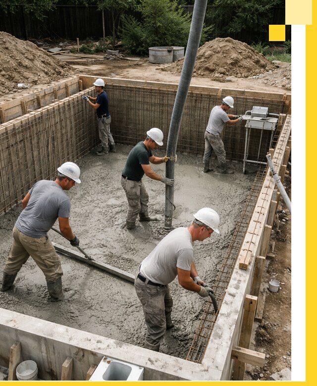 Строительство бетонных бассейнов под ключ в Серове