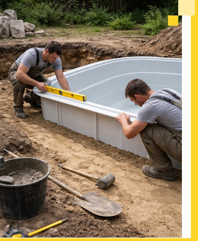 Производство и установка пластиковых бассейнов в Серове под ключ