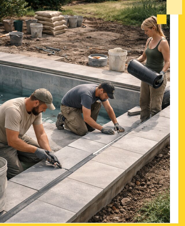 Строительство и монтаж уличных бассейнов под ключ в Серове