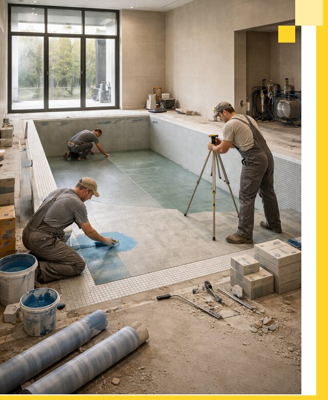 Проект и строительство закрытых бассейнов в Серове под ключ