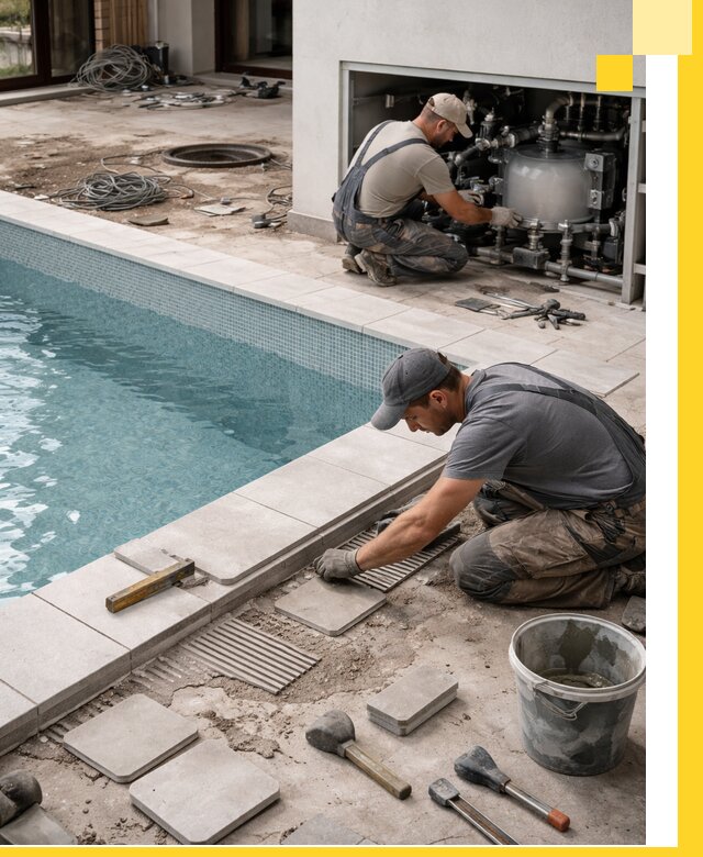 Строительство и монтаж бассейнов в коттедже в Серове