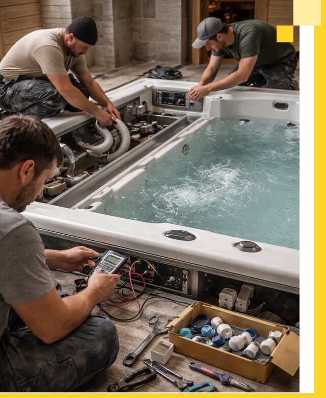 Гидромассажные бассейны под ключ в Серове, дизайн и монтаж