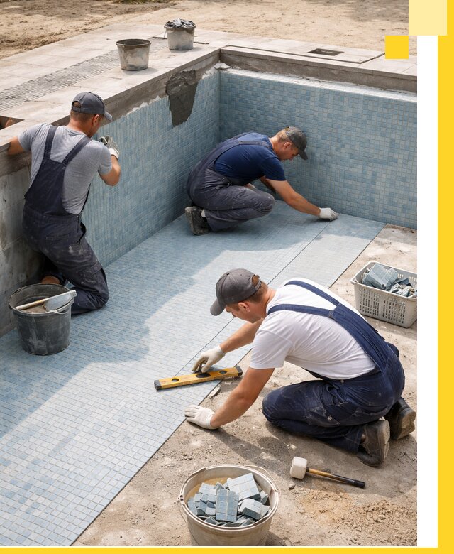 Укладка и установка плитки для бассейнов под ключ в Серове