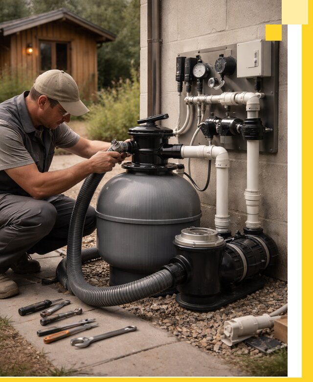 Продажа и монтаж фильтров и насосов для бассейнов в Серове