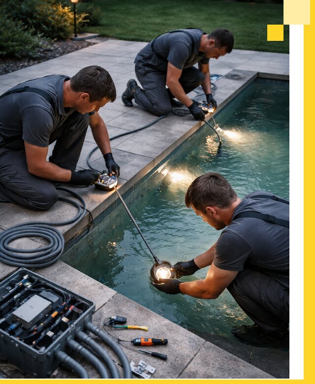 Профессиональное освещение бассейнов в Серове: дизайн и монтаж