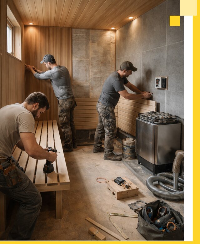 Сауны под ключ в Серове, проектирование, строительство, отделка