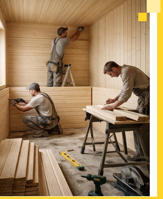 Обшивка саун в Серове из натуральной древесины под ключ