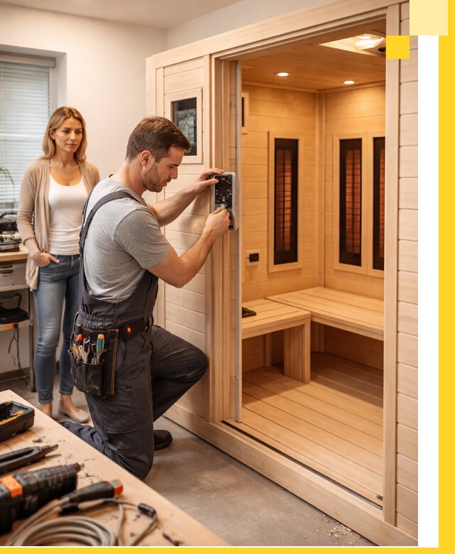 Инфракрасные сауны под ключ в Серове продажа и установка