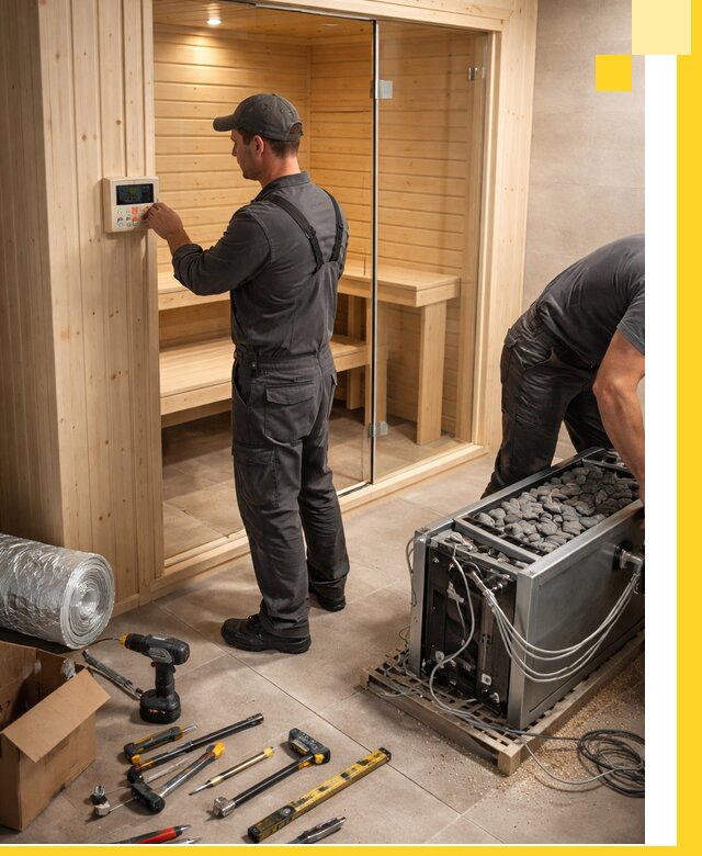 Поставка, установка и монтаж электрических саун в Серове