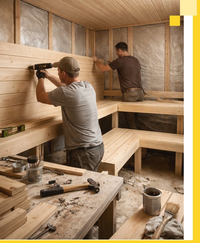 Профессиональная отделка бань и саун под ключ в Серове