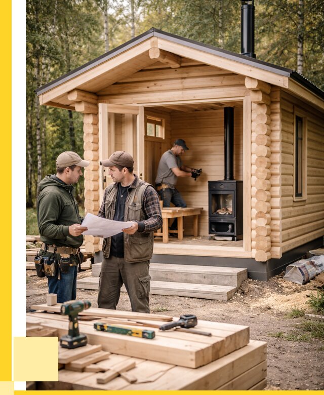 Монтаж бань под ключ в Серове — от 204040 р. | ЭриданСрв