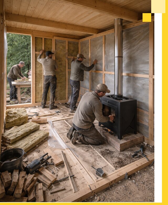 Профессиональный монтаж бань под ключ в Серове для дома