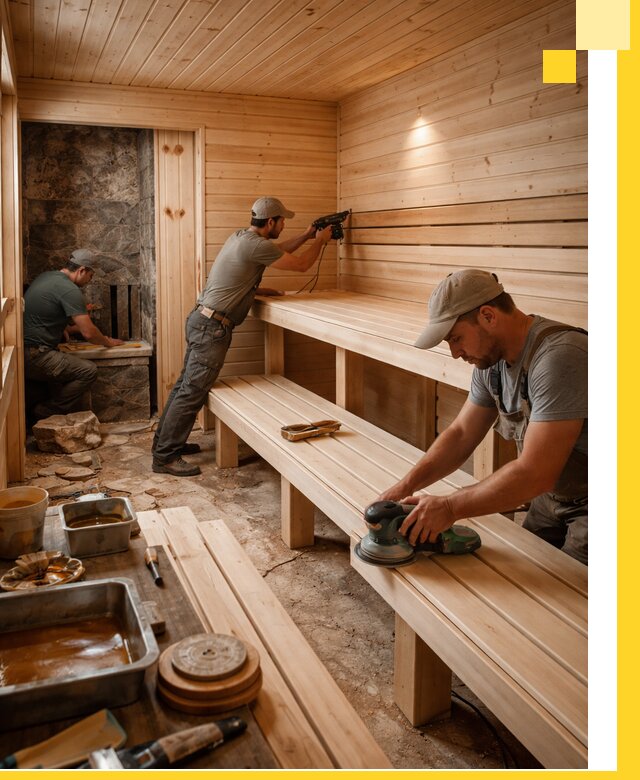 Профессиональная отделка бань в Серове под ключ, с гарантией