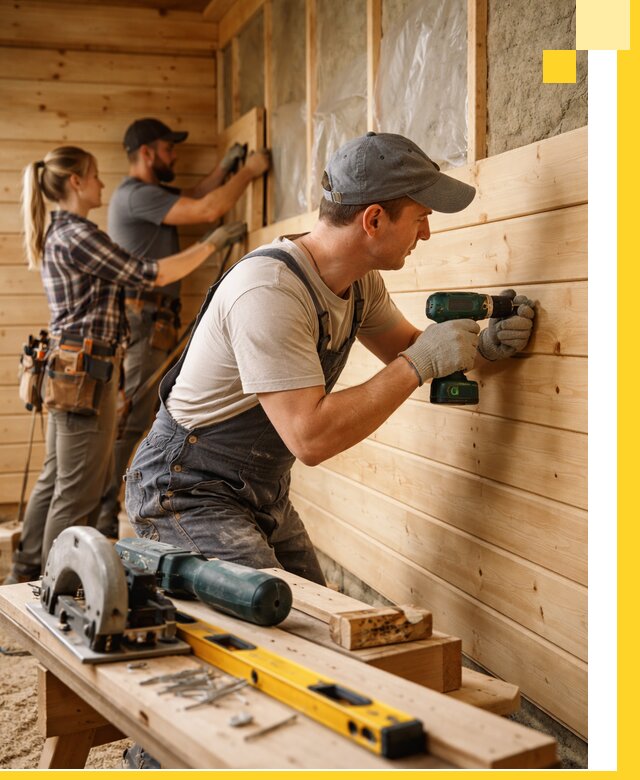 Обшивка бань под ключ в Серове: отделка стен и потолков