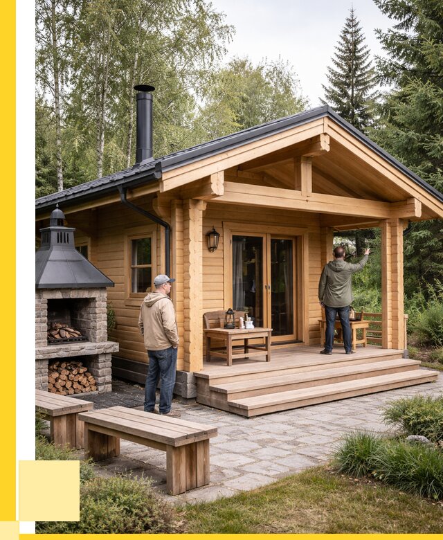 Деревянные бани под ключ в Серове от 459090 р. | ЭриданСрв