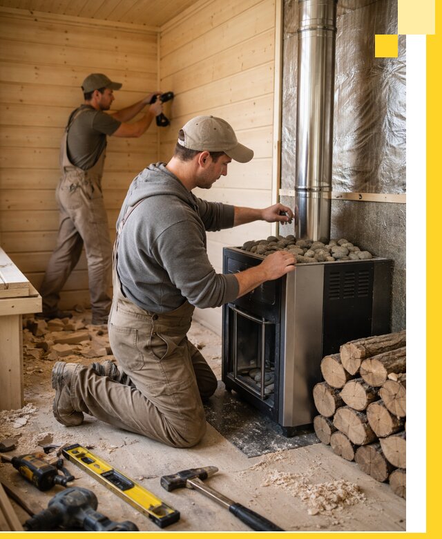 Строительство деревянных бань под ключ в Серове проекты и монтаж