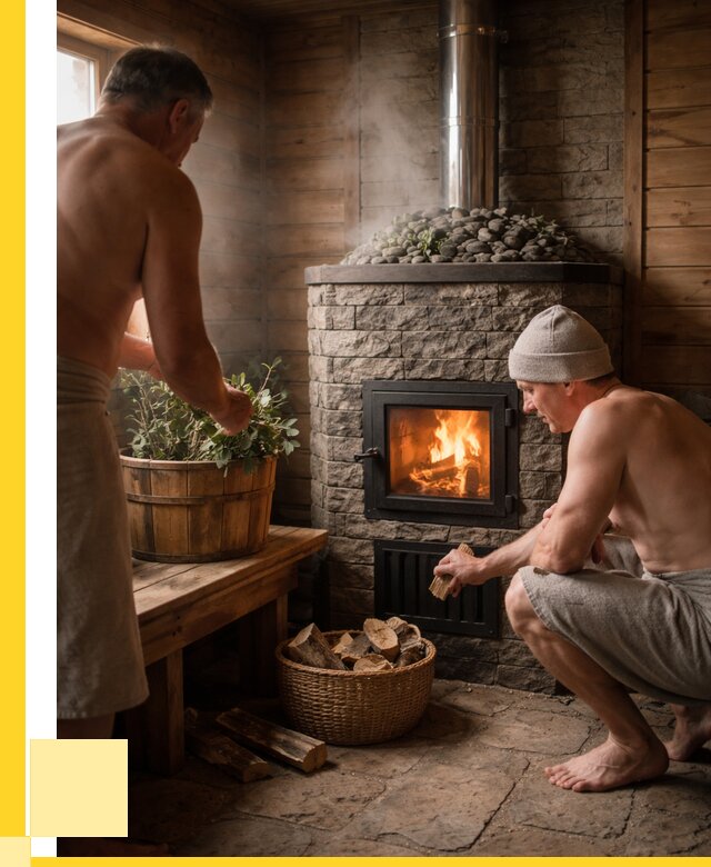 Банные печи под ключ в Серове от 45909 р. | ЭриданСрв кирпичная