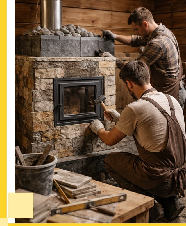 Облицовка банной печи в Серове от 15303 р. | ЭриданСрв