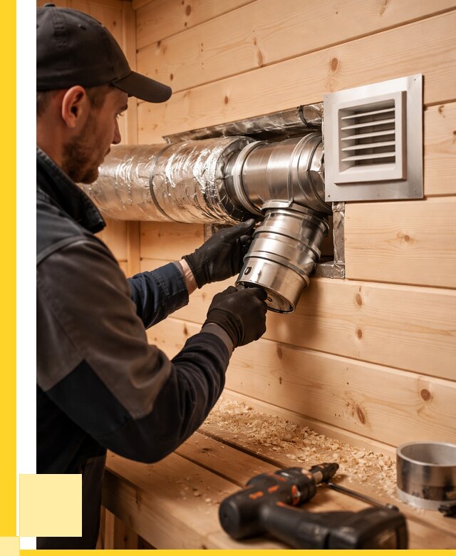 Монтаж вентиляции бани в Серове от 12242 р. | ЭриданСрв