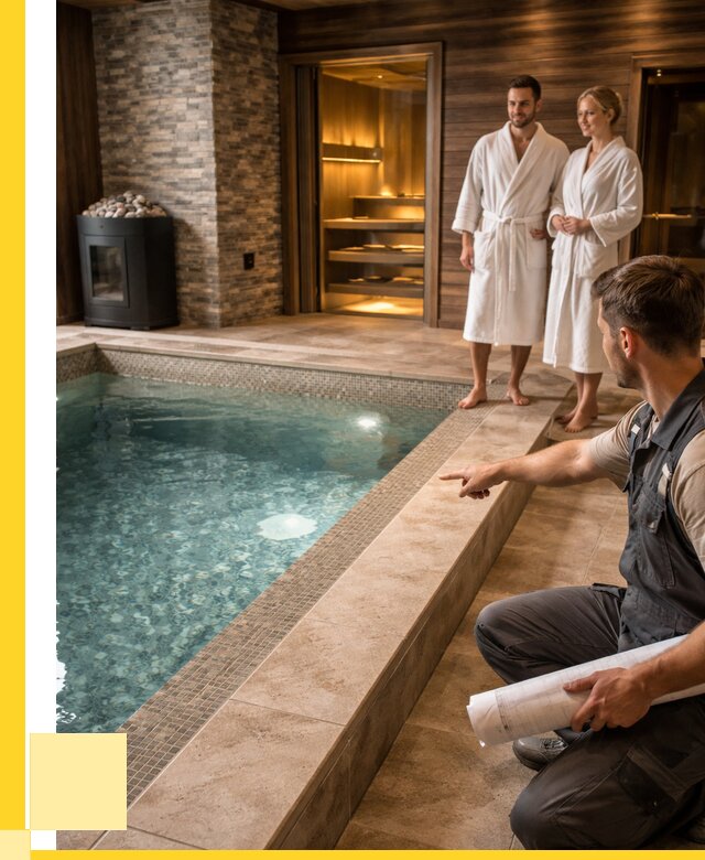 Проект бани с бассейном под ключ в Серове от 66313 р. | ЭриданСрв