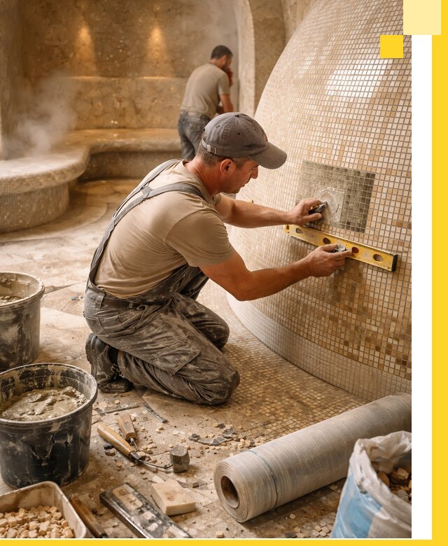 Хамам под ключ в Серове: проектирование, строительство, отделка