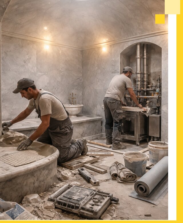 Строительство турецких бань хаммам под ключ в Серове