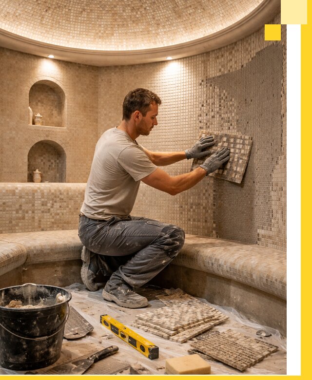 Устройство и монтаж домашнего хамама под ключ в Серове