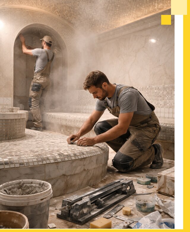 Профессиональный дизайн хамама и SPA под ключ в Серове