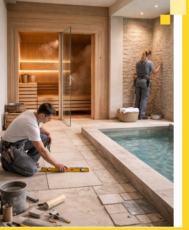 Комплексный дизайн и отделка интерьеров SPA под ключ в Серове